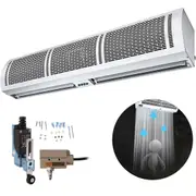 Air Curtain, 1.2m Electric Wind Curtain with Limit Switch, Max. 2204 CFM Air Flow, 3 Speeds Control Commercial Indoor Air Curtain, Ideal for Shops,