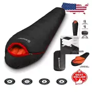 Water-Resistant Mummy Sleeping Bag | Supportive Comfort for Cold Weather