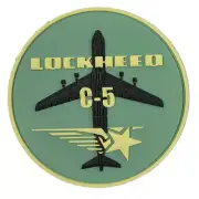 Lockheed Martin® C-5 Galaxy® (Ashtray) PVC Patch – With Hook and Loop