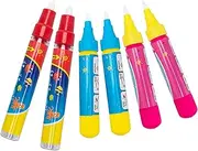 wonuu Magic Replacement Water Pen for Aqua Magic Water Doodle Mat Water Doodle Pens for Girls Toddlers Kids Children (Pack of 6)