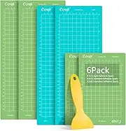 Ecraft Cutting Mat for Cricut Joy - 6 Packs Cutting Mats 4.5X6.5Inch & 4.5X12Inch (Standard & Light) Variety Adhesive Sticky Quilting Joy Mats Replacement Accessories