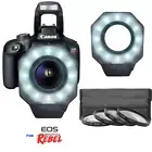 DIGITAL LED RING LIGHT + MACRO LENS KIT FOR CANON EOS DIGITAL CAMERAS 110-220V