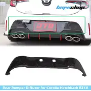 Forge Carbon Rear Bumper Diffuser Trim Fit For Toyota Corolla 5D E210 MZEA12R (for: Toyota)