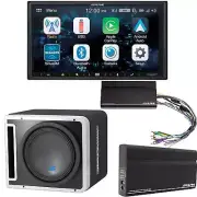 Alpine ILX-W670 with Alpine KTA-200M Mono and KTA-450 4-Channel Amps S-SB10V