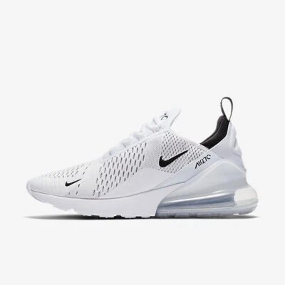 NIKE AIR MAX 270White Black hook Mens sneakers shoes new with box