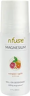nfuse Magnesium Deodorant - Natural Roll On Deodorant - Citrus 2.7 oz