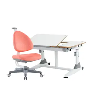 大將作 G6C+XS成長桌椅組 (BABO椅)(珊瑚紅)