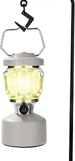 Rechargeable Camping Lantern - 19cm LED Storm Lamp, 3.7V Outdoor Camping Lantern - IPX4 Waterproof Light with 10400mAh Power Bank, Ideal for Campsites, Hiking, Emergencies & Outdoor Adventures