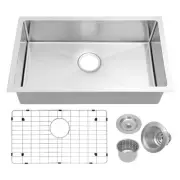 MILOSEN RV Kitchen Sink, 27''×16''×7'' Stainless Steel Drop-in Undermount