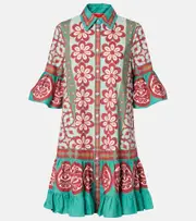 [La DoubleJ] La DoubleJ Choux printed cotton poplin shirt dress XXS multicoloured