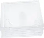 6Pcs Cases Portable Disc Storage Organizers Transparent Holders Box Holder Organizer for Efficient Disc Storage and Protection