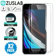 For Apple iPhone SE 2022 3rd Gen 8 7 Zuslab Tempered Glass Screen Protector X2