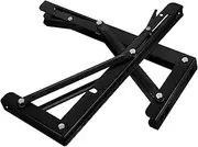 Homoyoyo 2Pcs Collapsible Shelf Bracket Shape Bracket for DIY Wall Mounted Folding Saving Design for Home Kitchen and Office Use