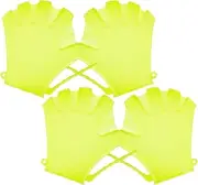 Happyyami Swim Gloves for Boys and Girls Waterproof Webbed Gloves Diving Training Mitts Silicone Paddles
