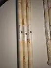 Kenneth James Wallpaper Pattern Run #1 (3 Large Rolls)Yellow And White Stripes
