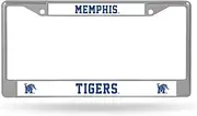 Rico Industries NCAA Memphis Tigers License Plate Chrome Frame 12" x 6" 12" x 6" Chrome Frame - Car/Truck/SUV Automobile Accessory