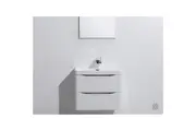 Ancona wall hung bathroom vanity 600mm Gloss White