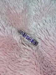Pandora Ring Enternity Band Purple