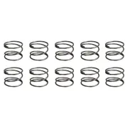 10Pcs 1.2x20x15mm(DxODxL) Compression Spring Black Spring Steel Extension Spring