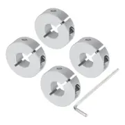 Single Split Shaft Collar Set for 13mm Shaft, One-Piece 30mm OD, 10mm Th (4pcs)