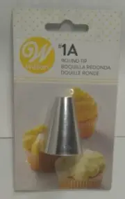 Wilton Piping Tips Round Tip #1A Stainless Steel Stock # 418-6602 Reusable