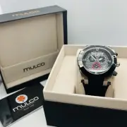 Mulco Prix Men's Chronograph 48mm Day/Date Black Swiss Watch MW5-3068-065
