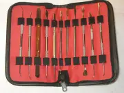 11 pc Sculpting Carving Tool Set w Case Wax Clay Ceramic Art Dental Hobbyist NEW