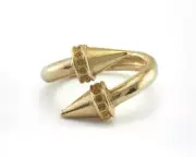 Ring Nail Adjustable Ring Raw brass (16.5mm 6US inner size - Adjustable ) 2622