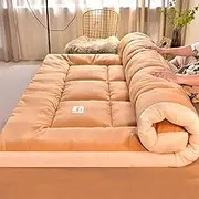 Roll Up Futon Sofa Japanese Tatami Single Double Queen Bed Floor Mattress Comfortable Practical Sleeping Mat(CC,200x220cm)
