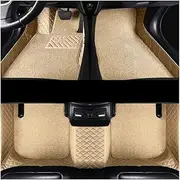 Custom car Floor mats Car Mats Car Floor Mats for 1 Series F20 116I M135I 125I 118I 115I 116I 120I M140I Hatchback 4 Doors 2012-2018 Custom Auto Foot Pad Series car mats(Beige)