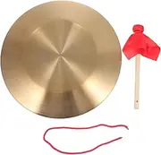 Vaguelly 1 Set Gong Chinese Cymbal Percussion Instrument Copper Cymbal Musical Instrument Cymbal for Company Opening Music Instrument Chinese Instrument