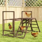 PawHut Chicken Activity Play Set with Perches, Swing, Ladder, Coffee