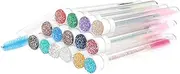 Gyorwst 30PCS Mascara Replaceable Dust-Proof Eye Lash Eyebrow Brush Tube for Eyelashes Extension