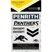 NRL Panthers Workmarks Decals Sheet - N-DSWM-PA