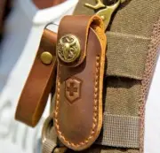 Leather Sheath Sleeve Knife Case Hand Stitched Swiss Army Knife Victorino Wigo