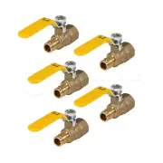 Pexflow Heavy Duty PEX Ball Valve, 1 in. FIP x 1 in. PEX Connections (5 Pack)