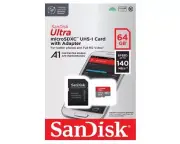 SanDisk 64GB Genuine micro SD Ultra Mobile class 10 SDXC memory card and adapter