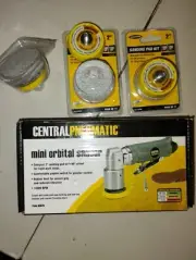 Mini Orbital Air Sander Tool Small 2" Sanding Discs Hook And Loop Backing Pad