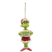 Grinch by Jim Shore Grinch Naughty & Nice Hanging Christmas Ornament