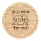 Halloween Is My Favourite Time Of The Year Round Chopping Cheese Board Ghost