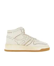 contrast-stitch high-top sneakers 35,41 White