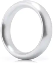 Metal Cock Ring, Metal Penis Ring, Testicle Ring without edges, Sexual Stimulation Device Prolonged Erection Sex Toy for Men (Silver, M)