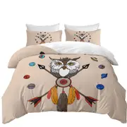 Arrows Dream Catcher and Owl Quilt Cover