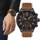 TISSOT 天梭 官方授權 Chrono XL韻馳系列經典計時腕錶-T1166173605203/黑x棕色45mm
