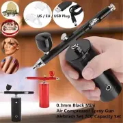 Cordless Nano Spray Barber Nails Hair Makeup Air Compressor Kit Mini AirbrushUSB