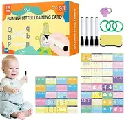 Wipe Clean Activity Books - Educational Handwriting Workbook - Sturdy Learning Tracing Books Preschool Learning Toys for Children Boys Girls