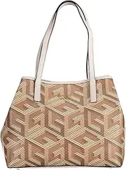 [GUESS] Women's Vikky Tote Bag, One Size, Black logo, One Size