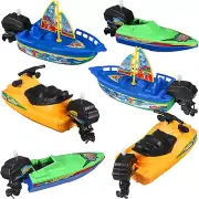 SHINEOFI Kids Boat Toys, 6Pcs Bath Toy Boat, Yacht Toy, Funny Bath Toys, Bath...