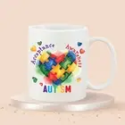 Autism Awareness Acceptance Mug Double sided print