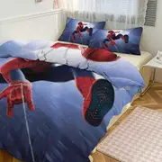 a2304 Cartoon Spiderman Kid Boy Room Decor Size Bedding Set for 3 Piece Bedding with 1 Flat Sheet And 2 Pillowcases Twin jfr2304